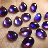 7x10 mm - 15 Pcs - Trully Gorgeous Quality Natural Purple Colour - AMETHYST - Tear Drop Shape Cabochon